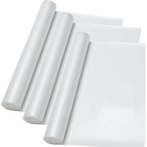 3x Antislipmat transparant 150x50 cm - Keukenlade beschermer - Mat voor bescherming - Auto antislip - Anti slip mat - Lade bescherming - Badkamer