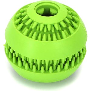 Nobleza Honden speelgoed intelligentie - Voedselbal voor honden - Snackbal - Honden voerbal - rubber - Groen