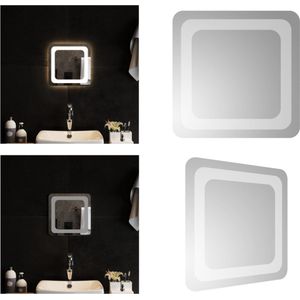 vidaXL Badkamerspiegel LED 30x30 cm - LED-badkamerspiegel - LED-badkamerspiegels - Badkamerspiegel - Spiegel