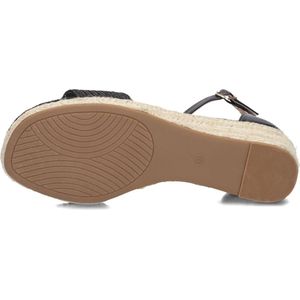 Omoda 0577-3b Espadrilles - Zomer Schoenen - Dames - Zwart - Maat 38