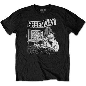Green Day - TV Wasteland Heren T-shirt - M - Zwart