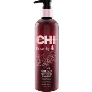 CHI Rose Hip Oil Shampoo-340 ml - Normale shampoo vrouwen - Voor Alle haartypes