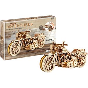 1:13 Revell 00614 Tiny Adventures - Cruiser V-Twin Motorfiets - Functioneel Model Houten Modelbouwpakket