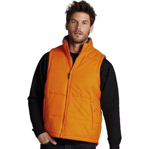 Oranje bodywarmer voor heren S