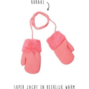 Handschoenen baby/peuter - leeftijd 0 t/m 2 jaar – Koraal