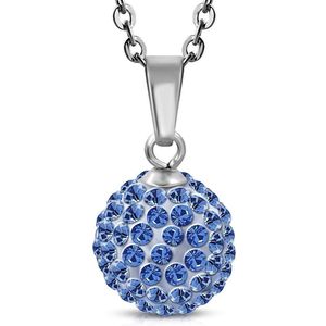 Amanto Ketting Cava Blue - 316L Staal PVD - Ø12mm - 45cm