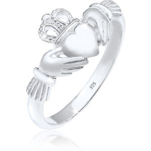 Elli Dames Ring Dames Claddagh Hart Kroon in 925 Sterling Zilver