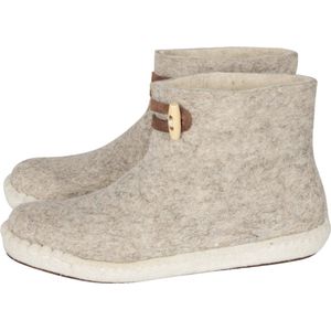 Vilten damesslof High Boots light grey Colour:Lichtgrijs/ Ecru Size:40