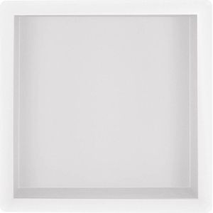 Saqu Shine inbouwnis 30x30x7 cm Mat wit