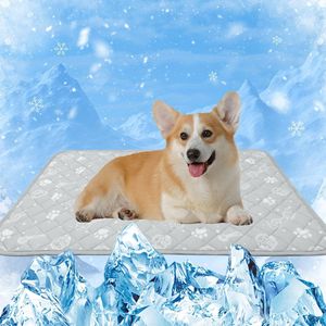 S&Dshopline® Koelmat voor honden en katten, thermochroom, hondenkoelmat, zelfkoelend, antislip, waterabsorberend, draagbaar, koeldeken voor honden, hondendeken, verkoelende mat hond, M 75 x 50 cm