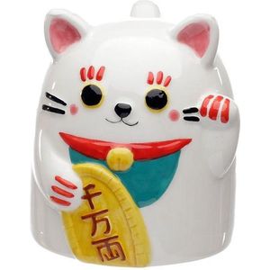 Puckator - Ondersteboven mok - grote beker - Maneki Neko Gelukskat - Lucky cat
