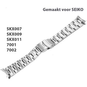 Oyster Horlogeband voor de SEIKO Diver SKX007, SKX009, SKX01, SRPD, 7001, 7002 etc 22mm band aanzet Bandje - Horlogebandje RVS316l | Bandaanzet | Pasen |