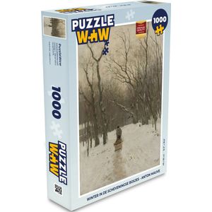 Puzzel Winter in de Scheveningse bosjes - Anton Mauve - Legpuzzel - Puzzel 1000 stukjes volwassenen