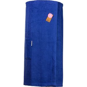 ARTG® Towelzz - Sauna Kilt - Dames - met Klittenband - Koningsblauw - True Blue - ( Borstomvang tot 150 cm )