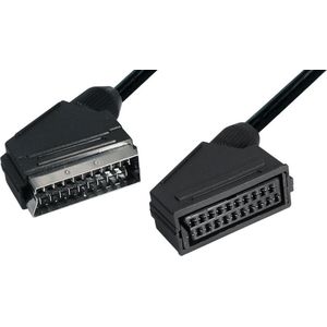 21-pins Scart verlengkabel / zwart - 3 meter