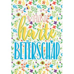 Wenskaarten Beterschap 10 stuks assortiment - Beterschap wenskaart - Gratis verzending