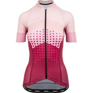 BIORACER VESPER DAMES WIELERSHIRT DORIS DOTS BORDEAUX Maat L