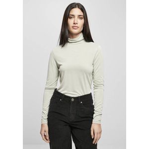 Urban Classics - Modal Turtleneck Longsleeve top - S - Groen