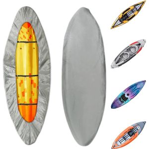 Maat M: 3,6-4,0 meter 420D Kajakhoes, robuuste waterdichte UV-bestendige kajakhoezen voor buitenopslag, ultrasterke kano-opslagstofkap, ideaal voor binnen en buiten -kajak stofkap - Surfplankzonwering,zonnescherm,regenhoes