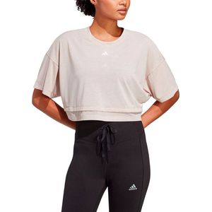 Adidas Dance Cro T-shirt Met Korte Mouwen Beige M Vrouw