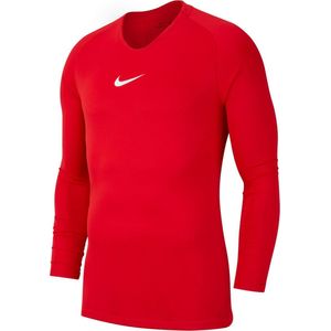 Nike Park Dry First Layer Longsleeve Thermoshirt - Maat S - Mannen - rood/wit