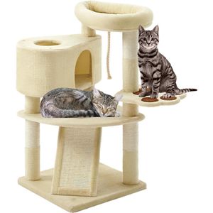 DailySupplies Krabpaal voor grote Katten - Krabton - Kattenhuis - Beige