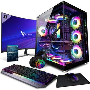 Vibox VIII-218 SG Game PC - 27"" 100Hz Scherm Pakket - Intel i9 10900F Processor 5.2GHz - Nvidia RTX 5060 Ti 8GB - 32GB RAM - 1TB NVMe M.2 SSD - 700W PSU - Windows 11 - WiFi