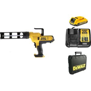 DeWALT DCE560D1 Accu Kitspuit 18V 2.0Ah XR Li-ion + Kokerhouder in koffer