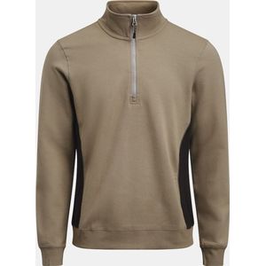 Jobman 5401 Halfzip Sweatshirt 65540120 - Khaki/Zwart - L