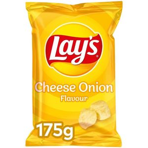 Lays Cheese Onion Chips Doos - 8 x 175 Gram