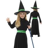 SMIFFY'S - Kleine groene heks outfit voor meisjes - 146/158 (10-12 jaar)