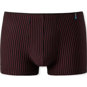 SCHIESSER Long Life Soft boxer (1-pack) - heren short rood-zwart gestreept - Maat: XL