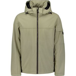 No Excess Mannen Softshell Jas Met Capuchon Grijs XL