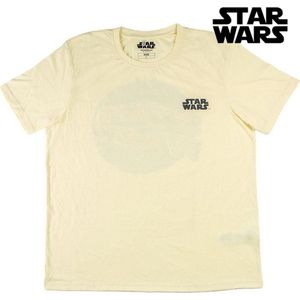 Heren-T-Shirt met Korte Mouwen Star Wars Wit - XXL