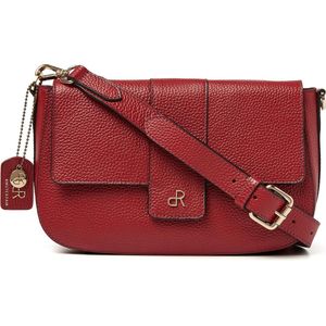 dR Amsterdam Schoudertas | Schoudertas dames | Crossbody tas dames | Handtassen dames | Leren schoudertas | Mint - 1103745 Tango Red