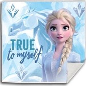 Kids Licensing Handdoek Frozen Ii Meisjes 30 Cm Katoen Blauw