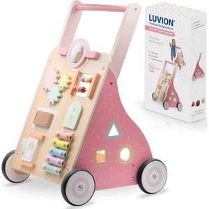 LUVION® Activity Baby Walker - Spelenderwijs leren lopen - Loopwagen - Roze