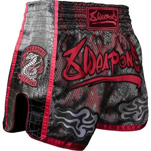 8 WEAPONS Muay Thai Shorts Snake Rood maat S