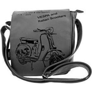 Italian Scooters Vespa schoudertas grijs