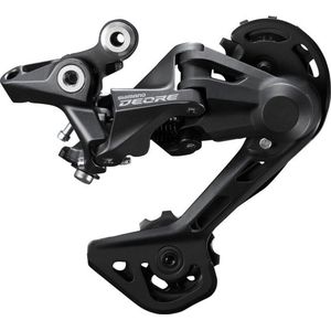 Achterderailleur 2 x 10/11-speed Shimano Deore M4120 SGS - directe montage - zwart