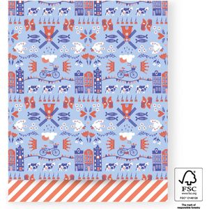 House of Products - Cadeauzakjes - Cadeauzakjes Holland - Oranje - 27 x 34 cm - 200 stuks
