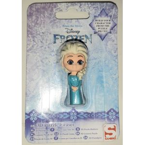Disney 3D puzzel gum Frozen Elsa - prinses pop eraser & puzzle - 5cm -schoencadeau