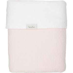 Koeka Deken Elba teddy - Water Pink/White