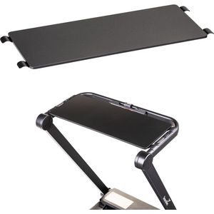 Skandika tafel voor de Nordik K12 loopband – Loopbanden – Compacte bureau voor loopband, Walking Pad oppervlak voor laptop, montage zonder gereedschap – Loopband accessoire – Fit tijdens Home Office – Fitnessapparatuur – 72 x 27.5 cm (L x B) – zwart