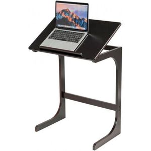 Zenzee - Bijzettafel - Laptoptafel - Laptopstandaard - Eettafel - Klapbaar - Voor Bank of bed - B60 x H70 x D40 cm - Donkerbruin