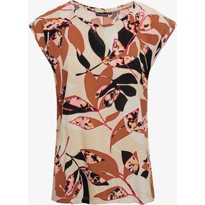 TwoDay dames T-shirt met print roze beige - Maat S