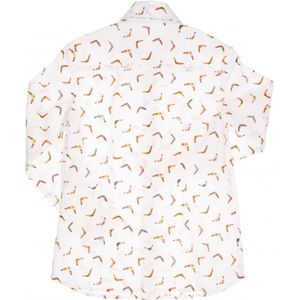 GYMP-Wit hemd met print--White/Multi-Maat 140