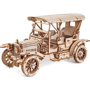 Robotime ROKR Vintage / Classic Car MC801 - Klassieke auto - Houten 3D puzzel - Knutselen - Hobby - Volwassenen