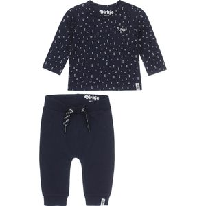 Dirkje Bio Basic SET(2delig) Broek blauw, Shirt Fig - Maat 50