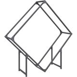 vidaXL - Brandhoutrek - 100x25x100 - cm - koudgewalst - staal - antracietkleurig
